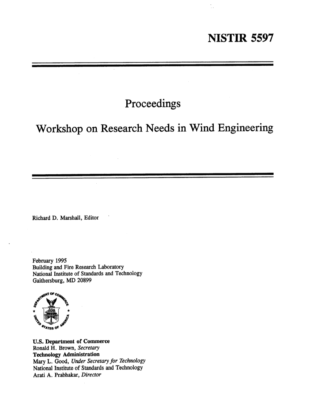 Workshop on Research Needs in Wing Engineering