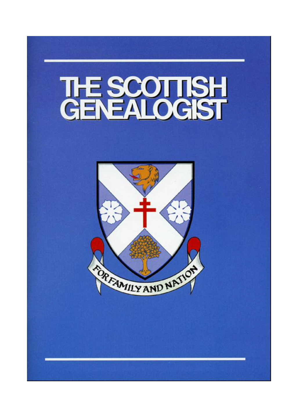 Scottish Genealogist Cumulative Index 1953 - 2005