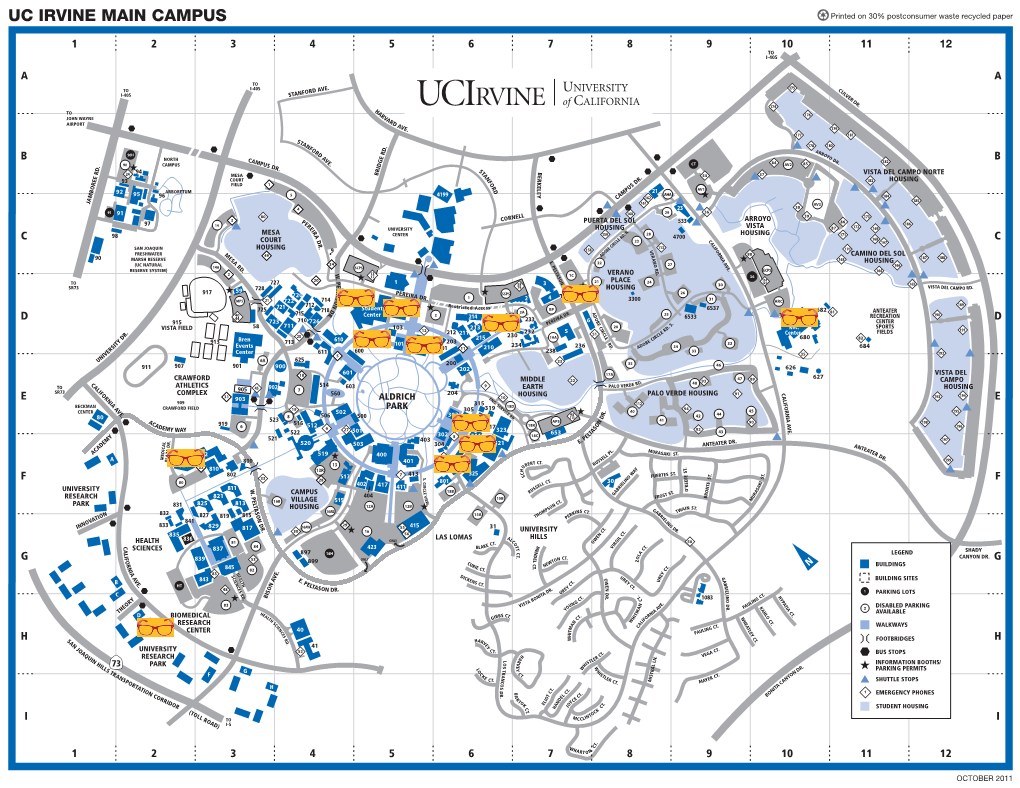 UC IRVINE MAIN CAMPUS Printed on 30% Postconsumer Waste Recycled Paper