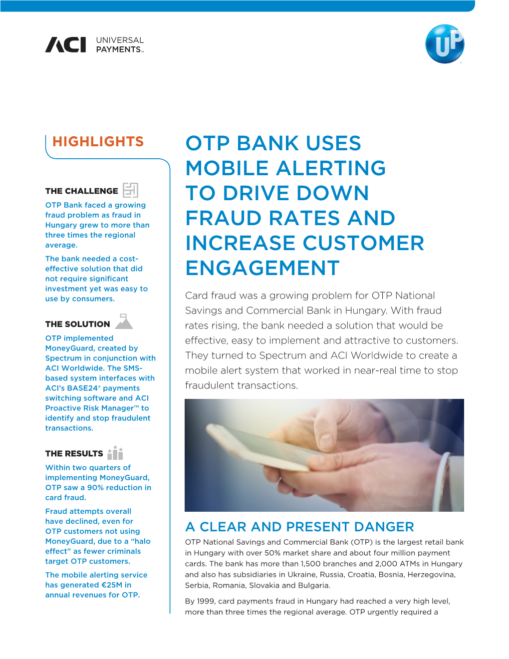 OTP Bank Uses Mobile Alerting to Drive Down Fraud and Increase