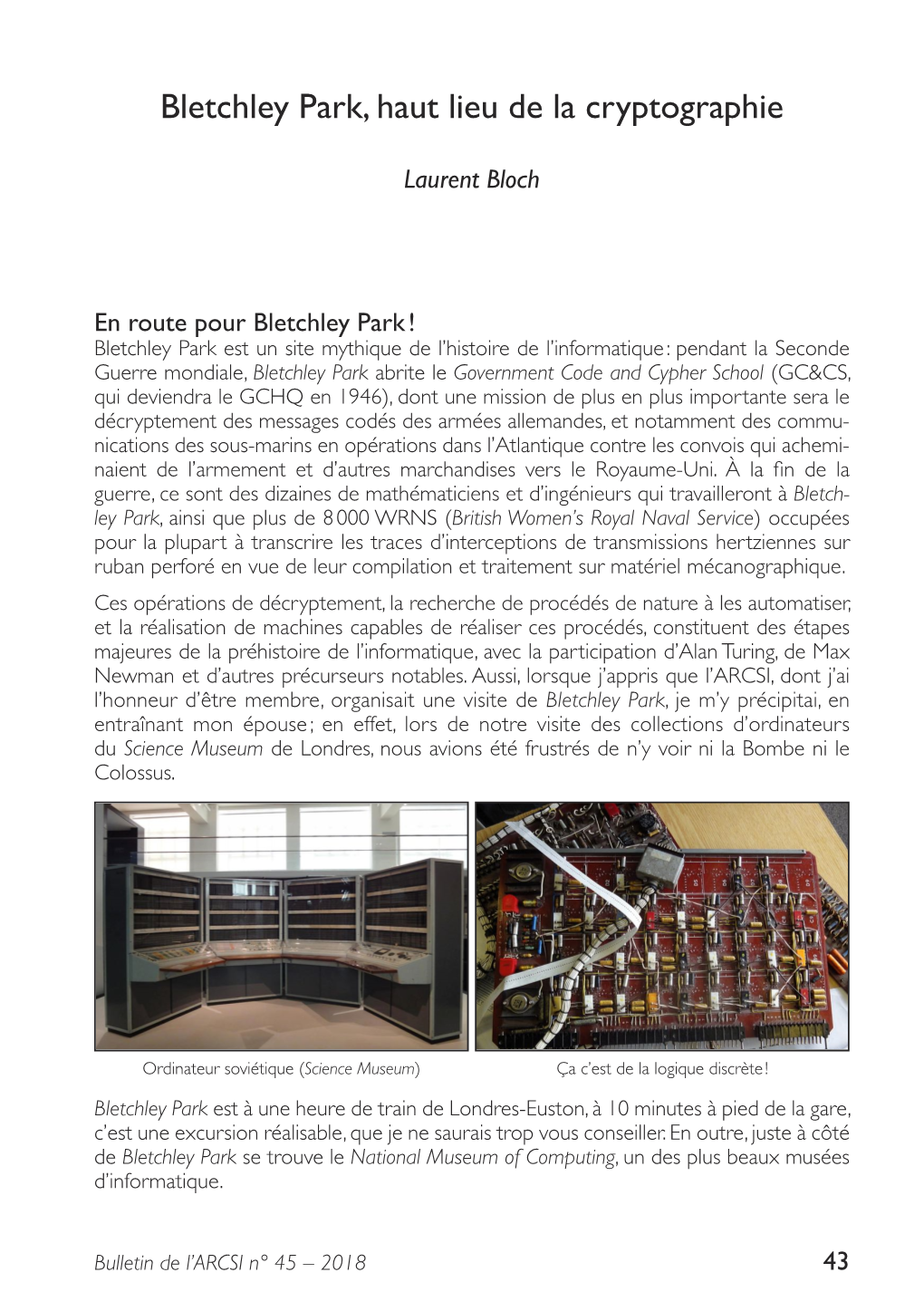 Bletchley Park, Haut Lieu De La Cryptographie