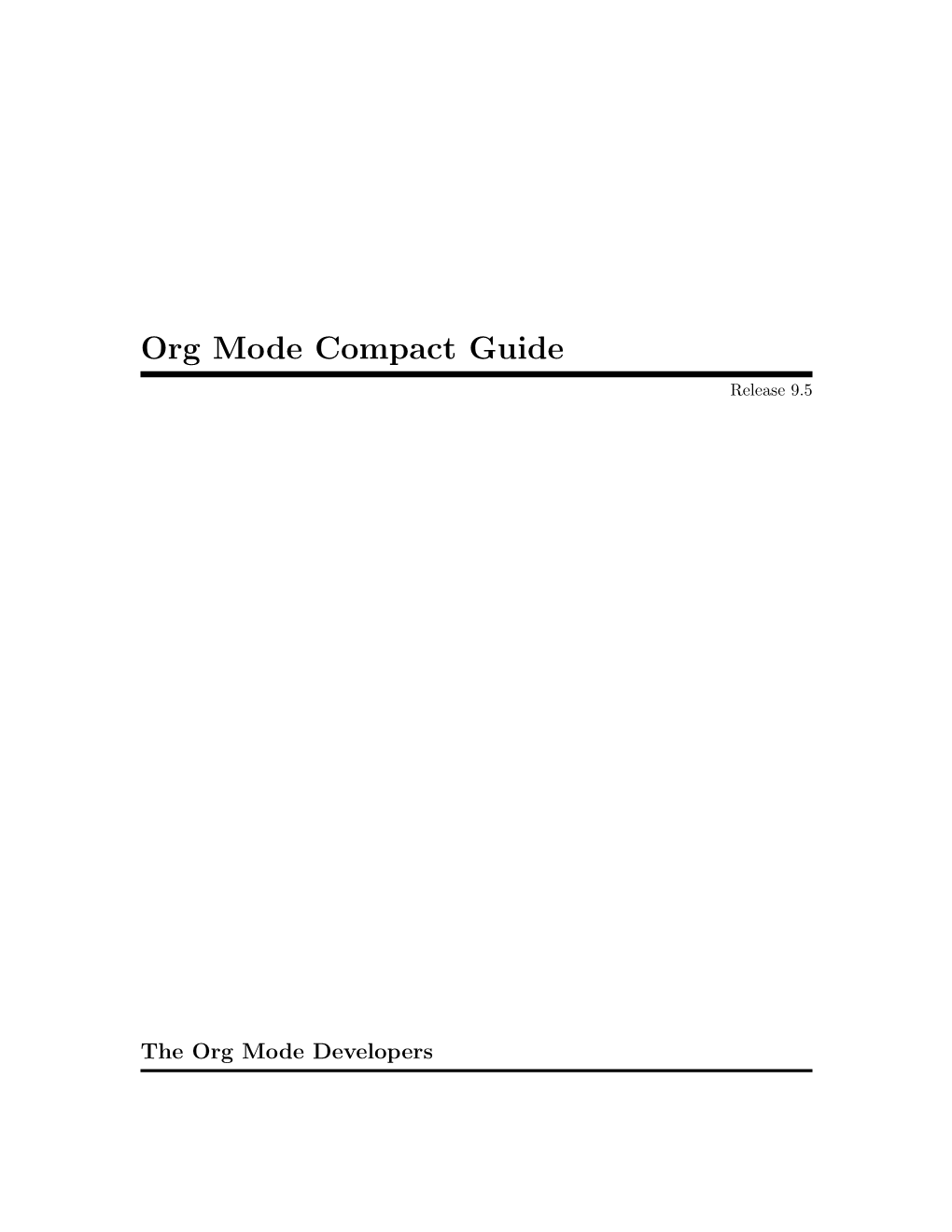 Compact Guide Release 9.5