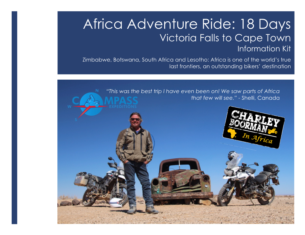 Africa Adventure Ride