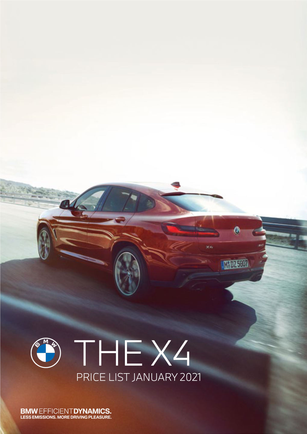 The X4 Price List January 2021 the All-New Bmw X4