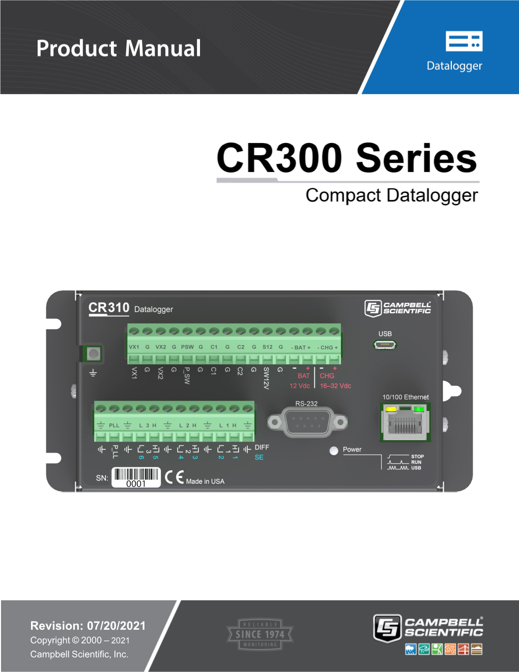 CR300 Series Product Manual (PDF)