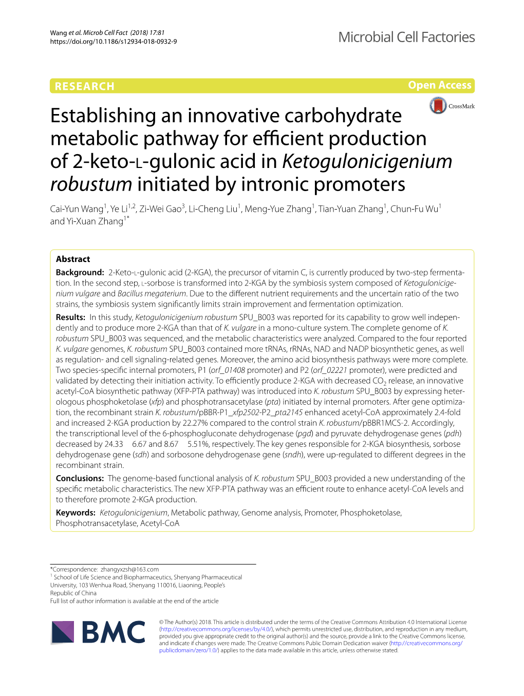 Establishing an Innovative Carbohydrate Metabolic Pathway For