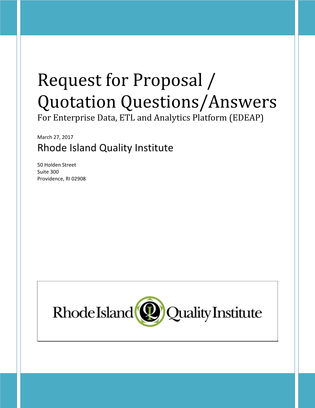 Request for Proposal/Quotation Questions/Answers Page 4