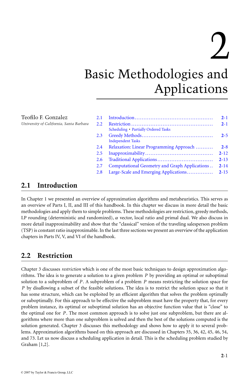 Handbook of Approximation Algorithms and Metaheuristics