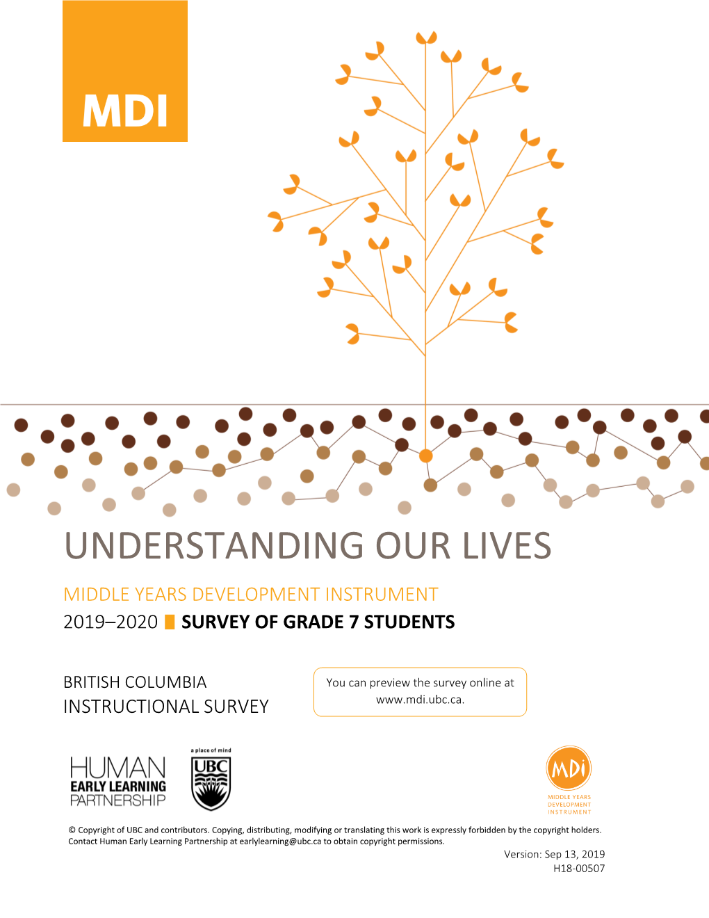 Understanding Our Lives Middle Years Development Instrument