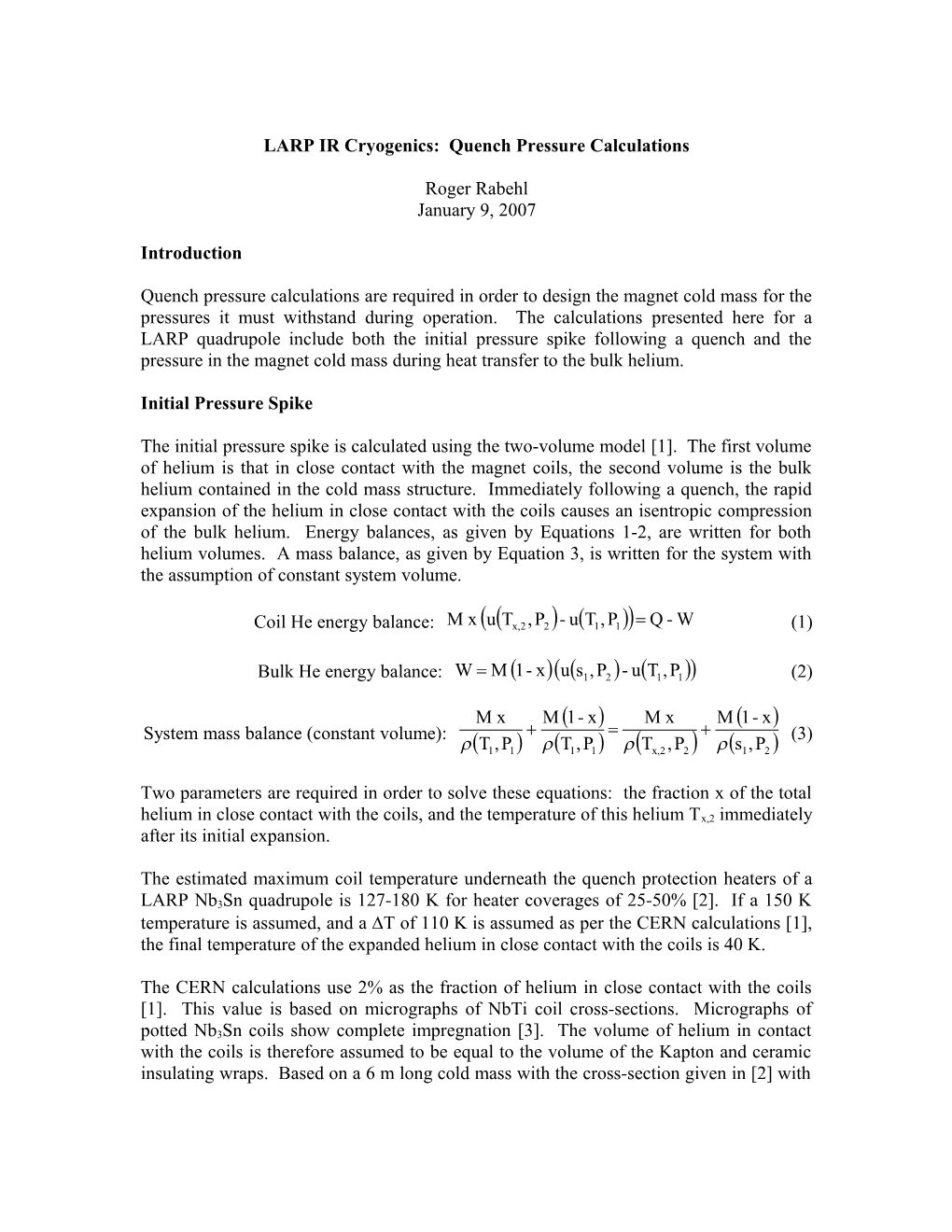 LARP IR Cryogenics: Scaling of LHC I IR Cryogenics Model