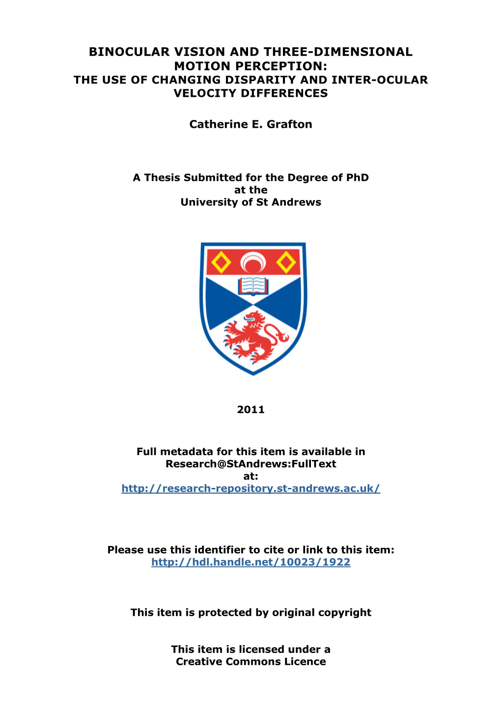 Catherine E. Grafton Phd Thesis