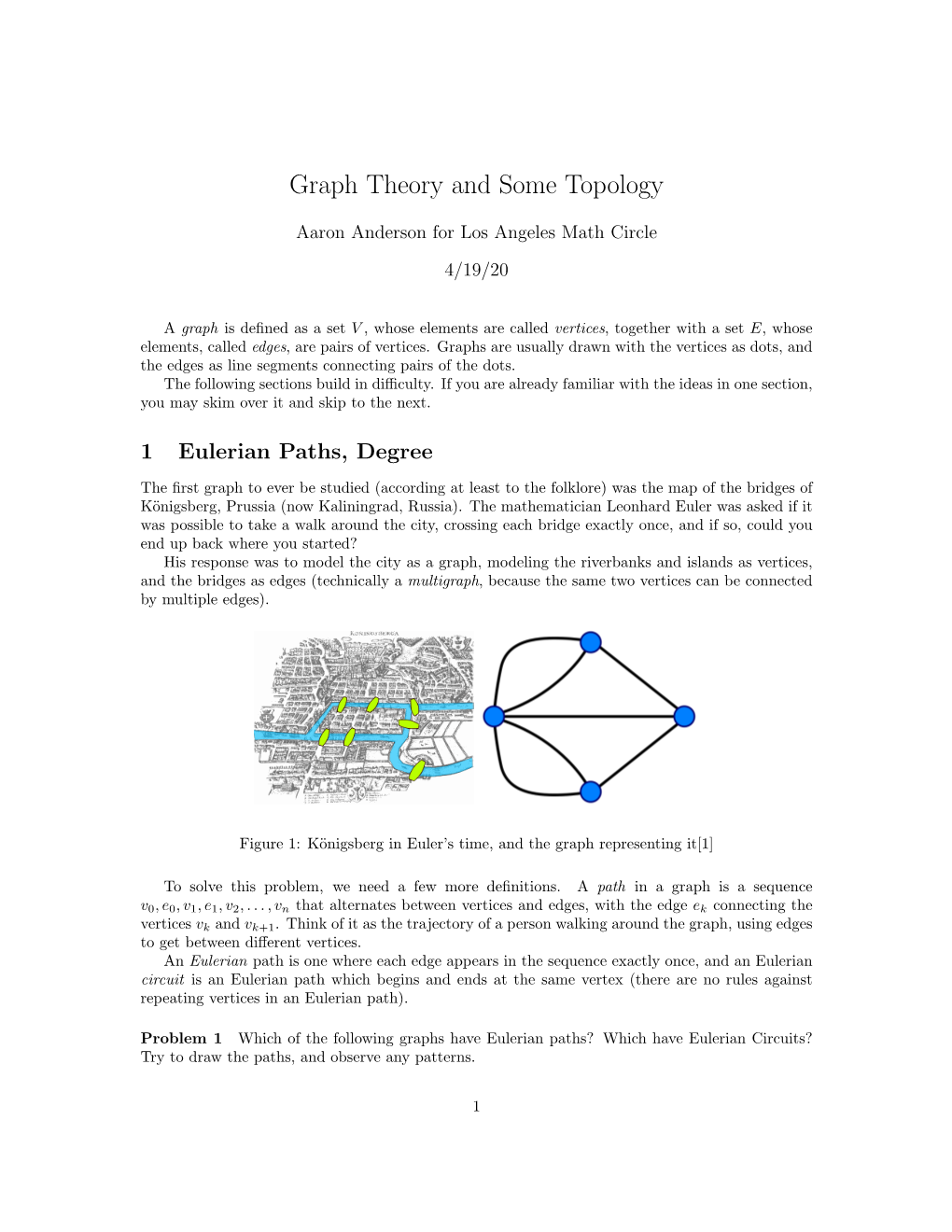 Graph Theory and Some Topology