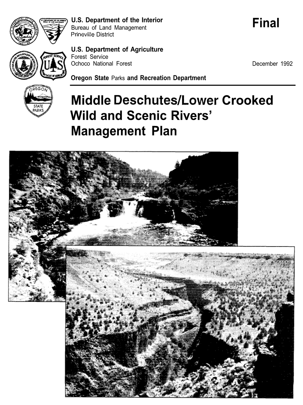 Lower Crooked River Management Plan