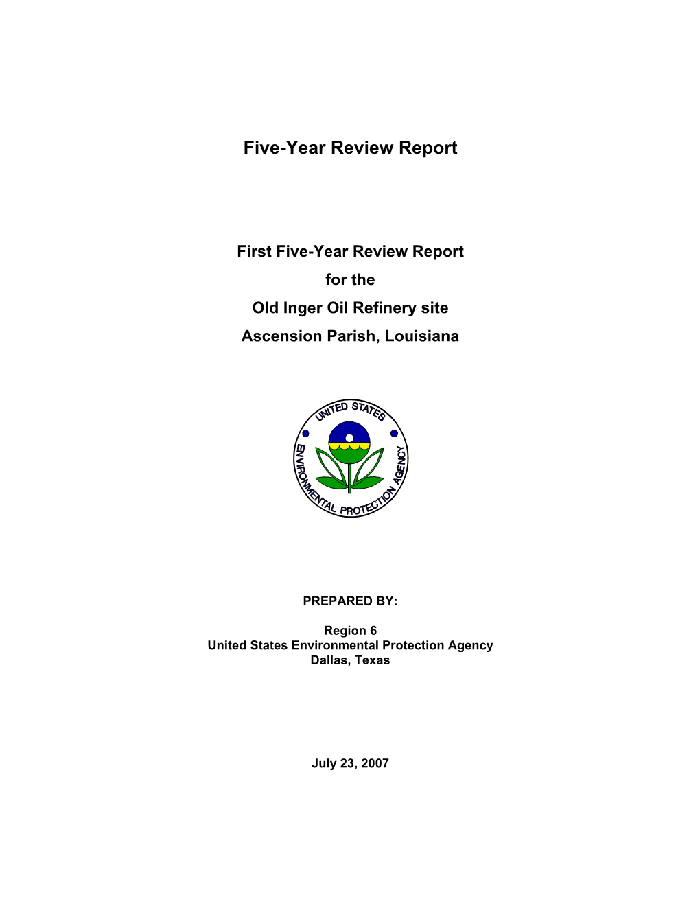 Five-Year Review Report