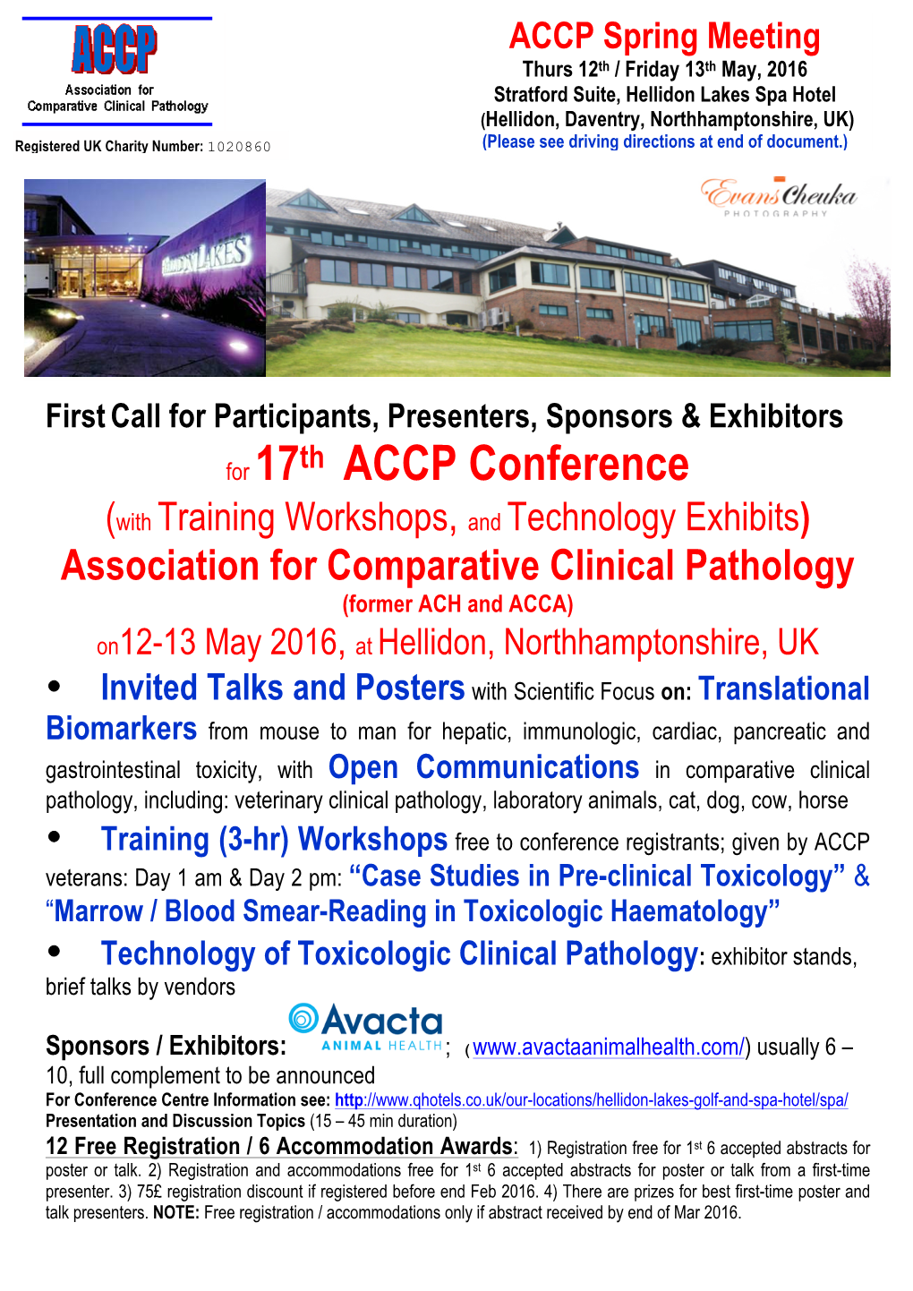 For 17Th ACCP Conference