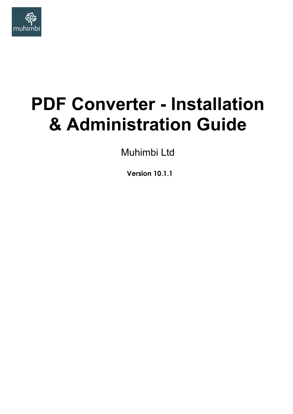 PDF Converter - Installation