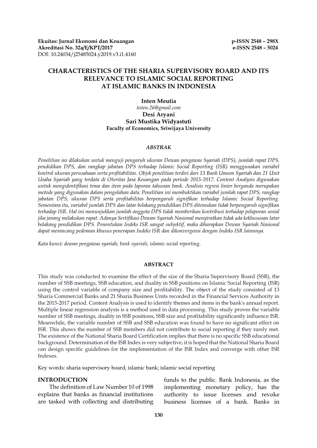 Characteristics of the Sharia Supervisory Board and Its Relevance to Islamic Social Reporting at Islamic Banks in Indonesia