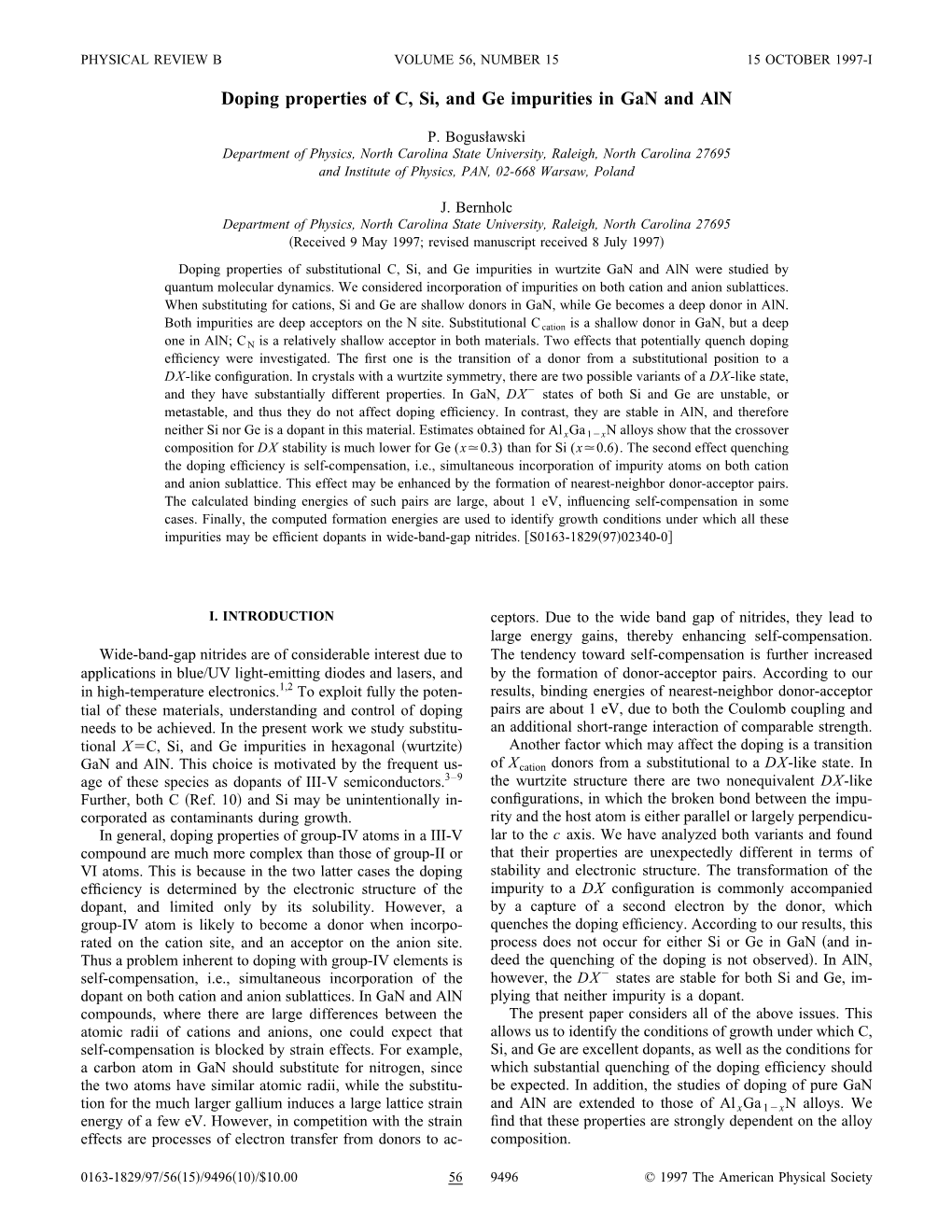 Doping Properties of C, Si, and Ge Impurities in Gan and Aln