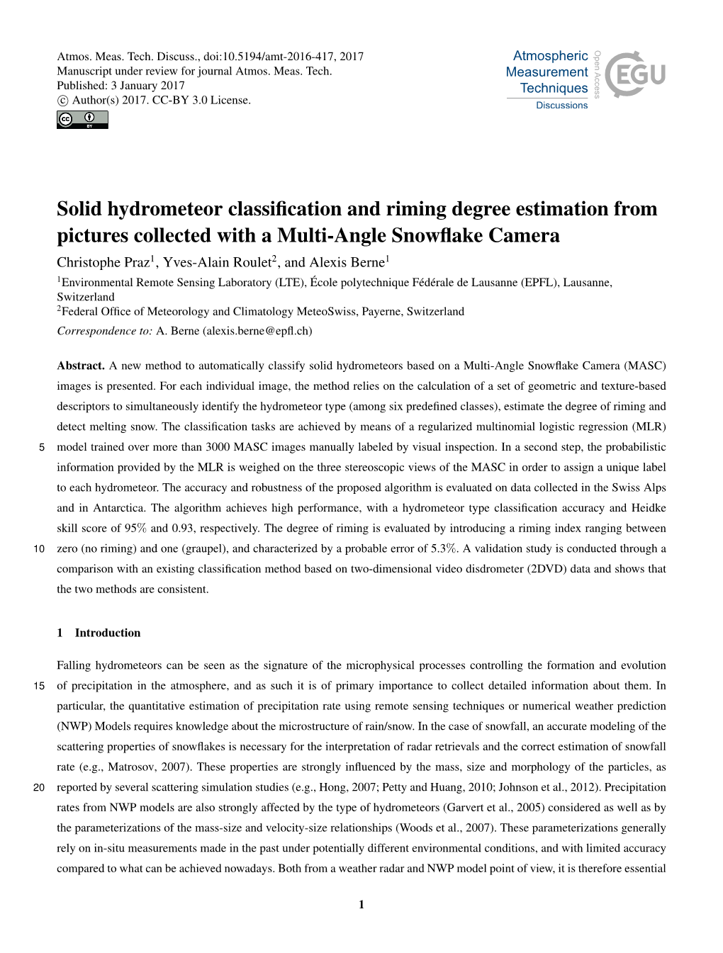 Solid Hydrometeor Classification and Riming Degree Estimation From