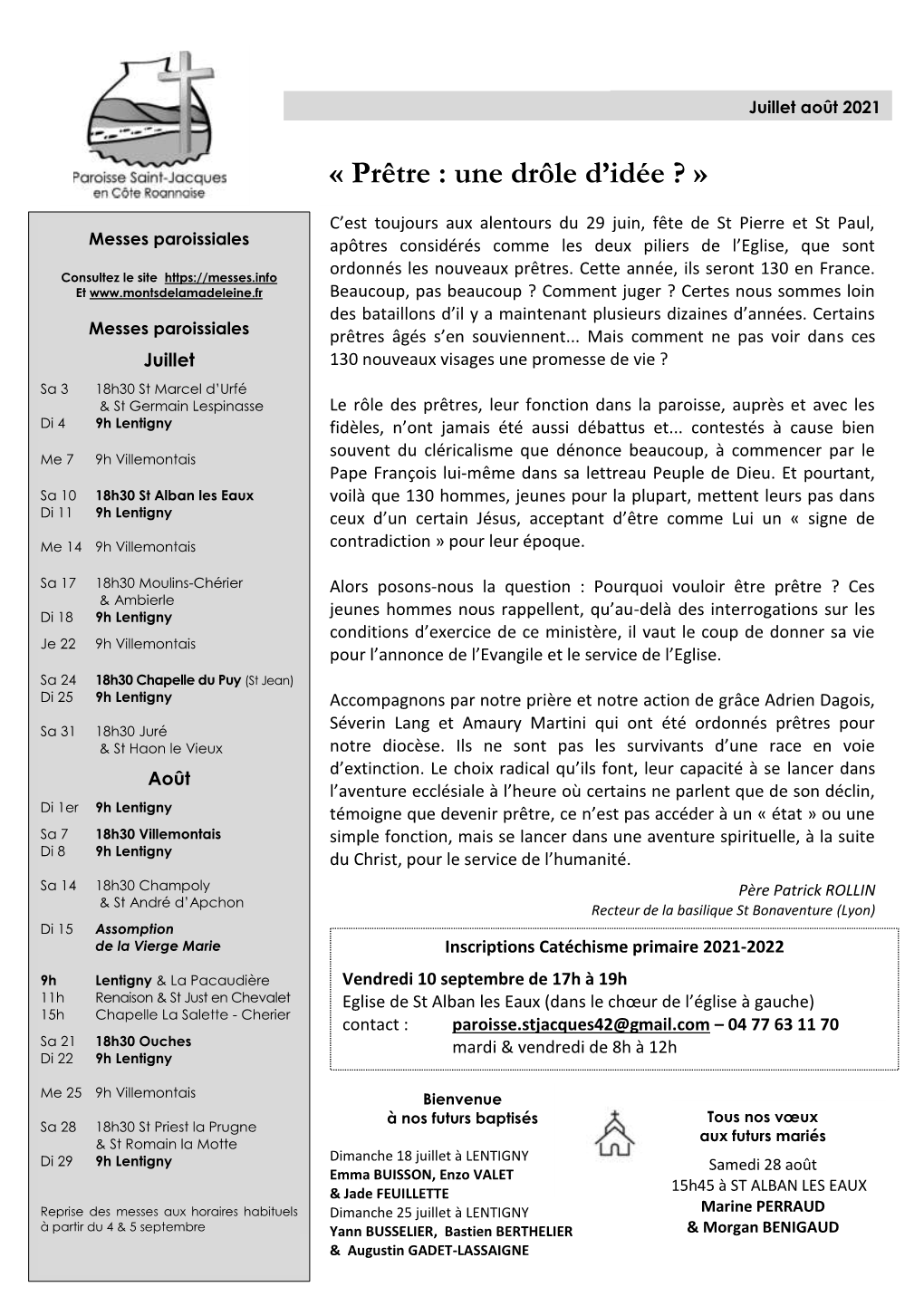 2021-07&08 Feuille Paroissiale St Jacques