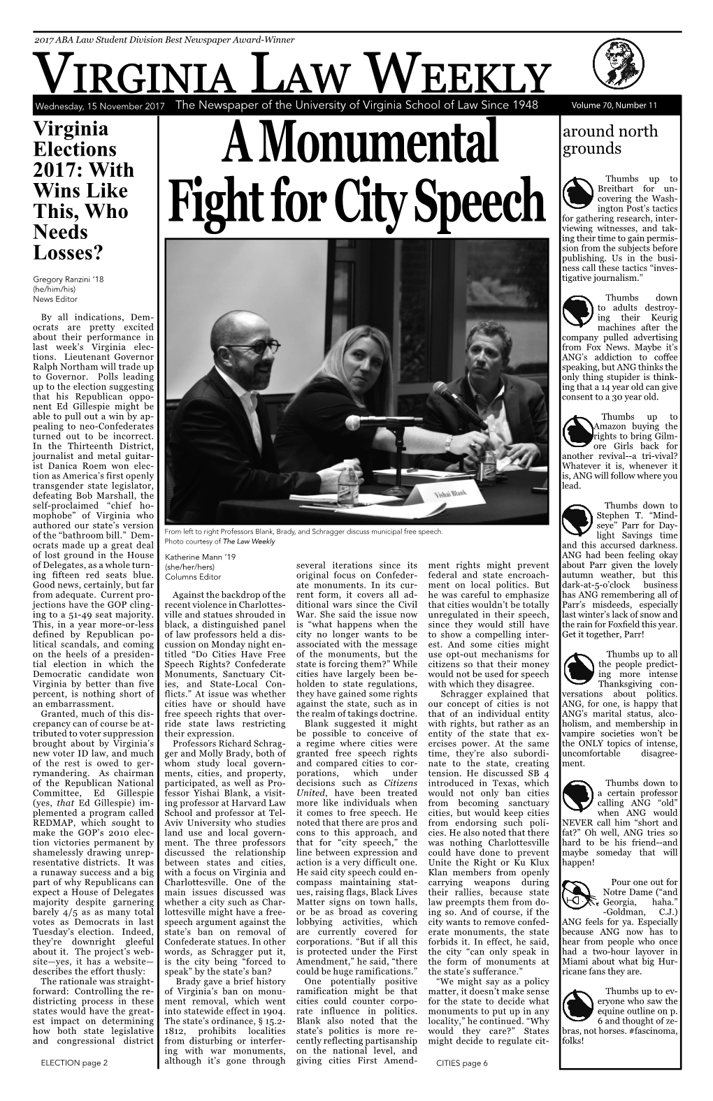 A Monumental Fight for City Speech