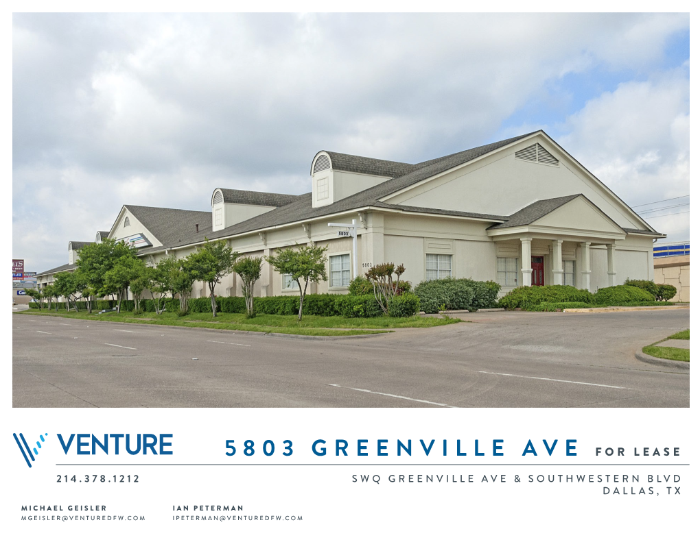 5803 Greenville Ave for Lease