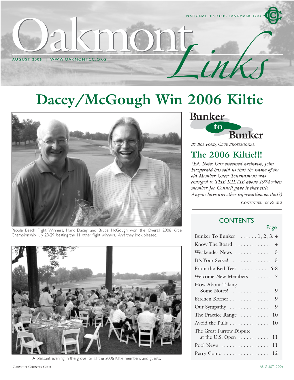 Dacey/Mcgough Win 2006 Kiltie