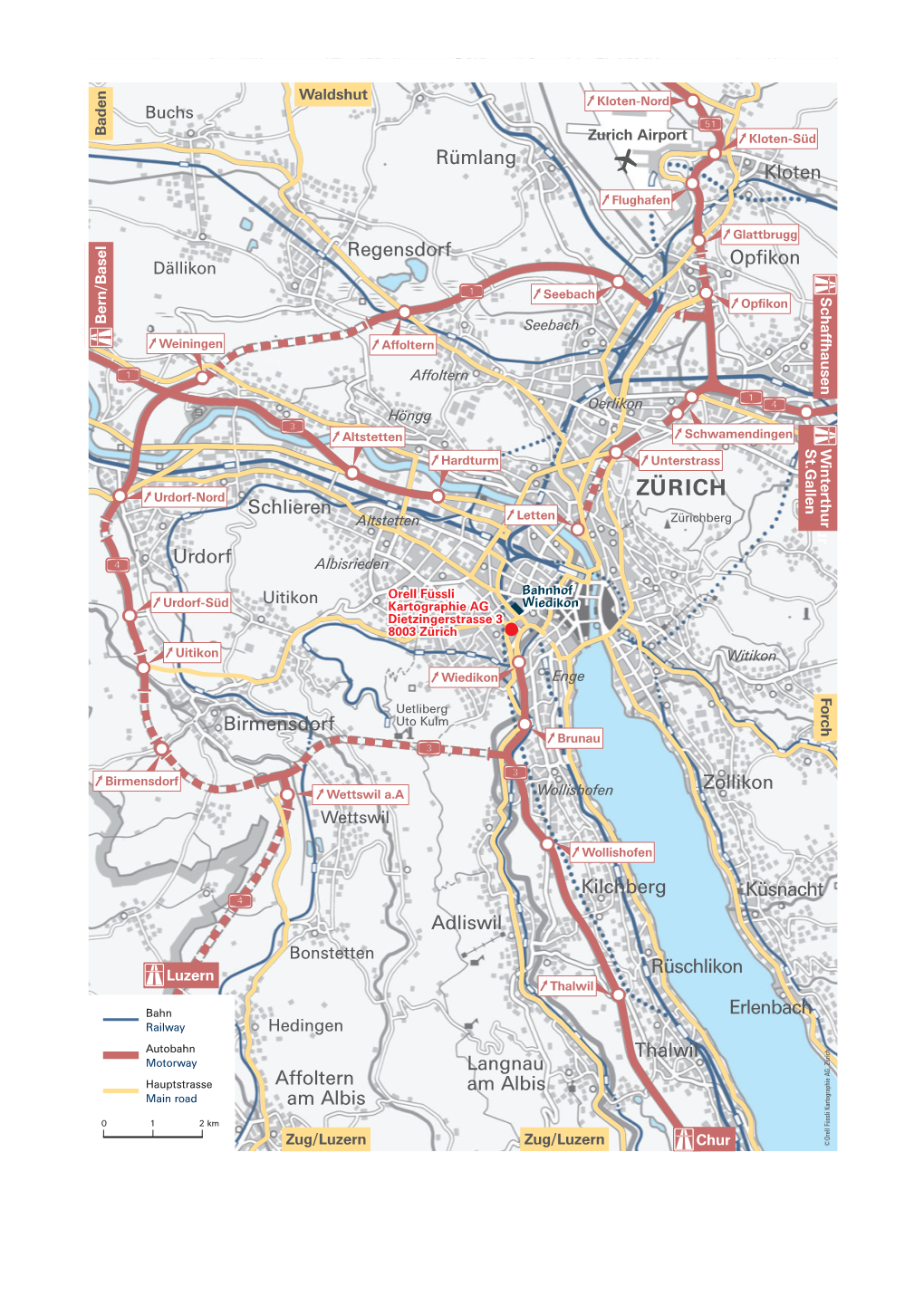 ZÜRICH Schlieren Altstetten Letten Zürichberg