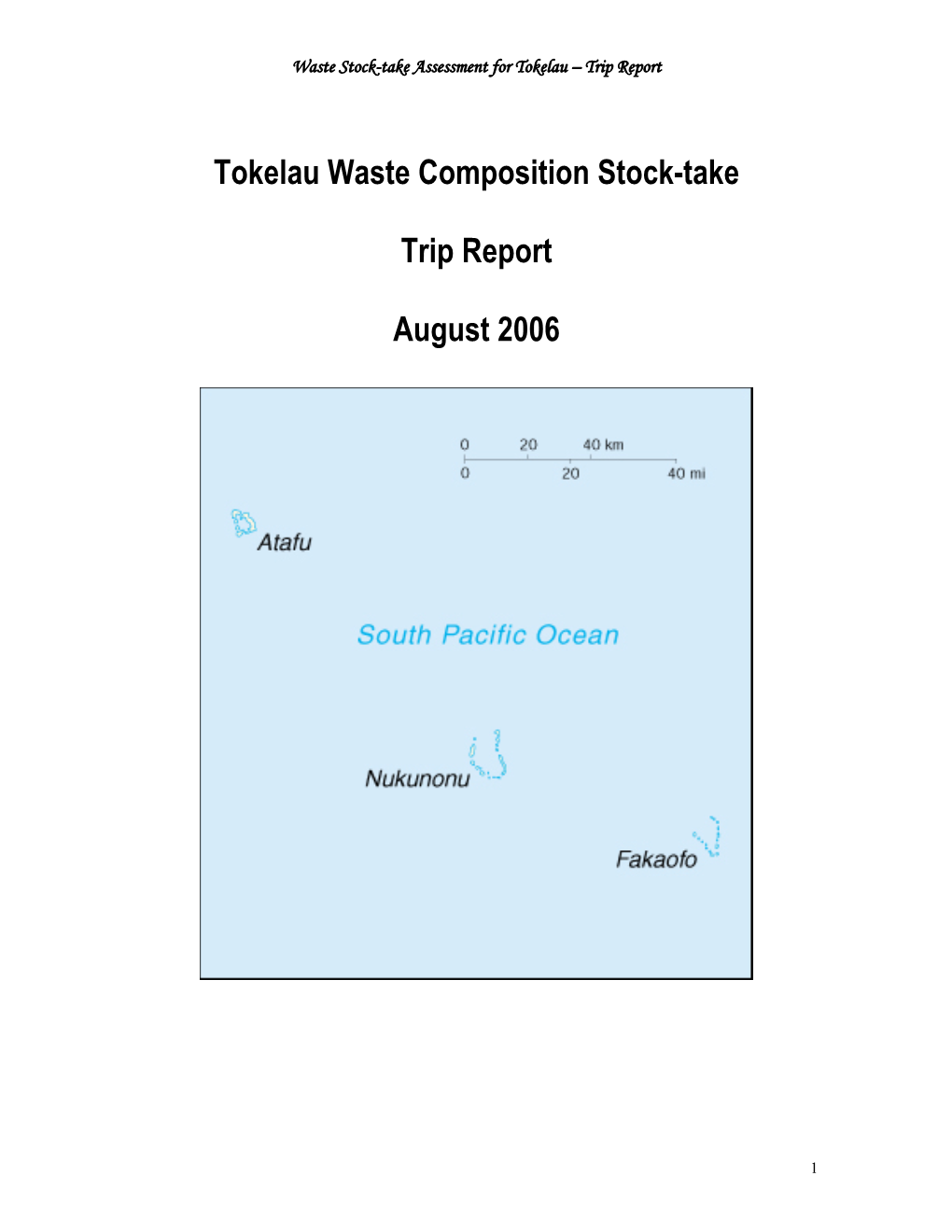 The Tokelau Community Waste Management Project