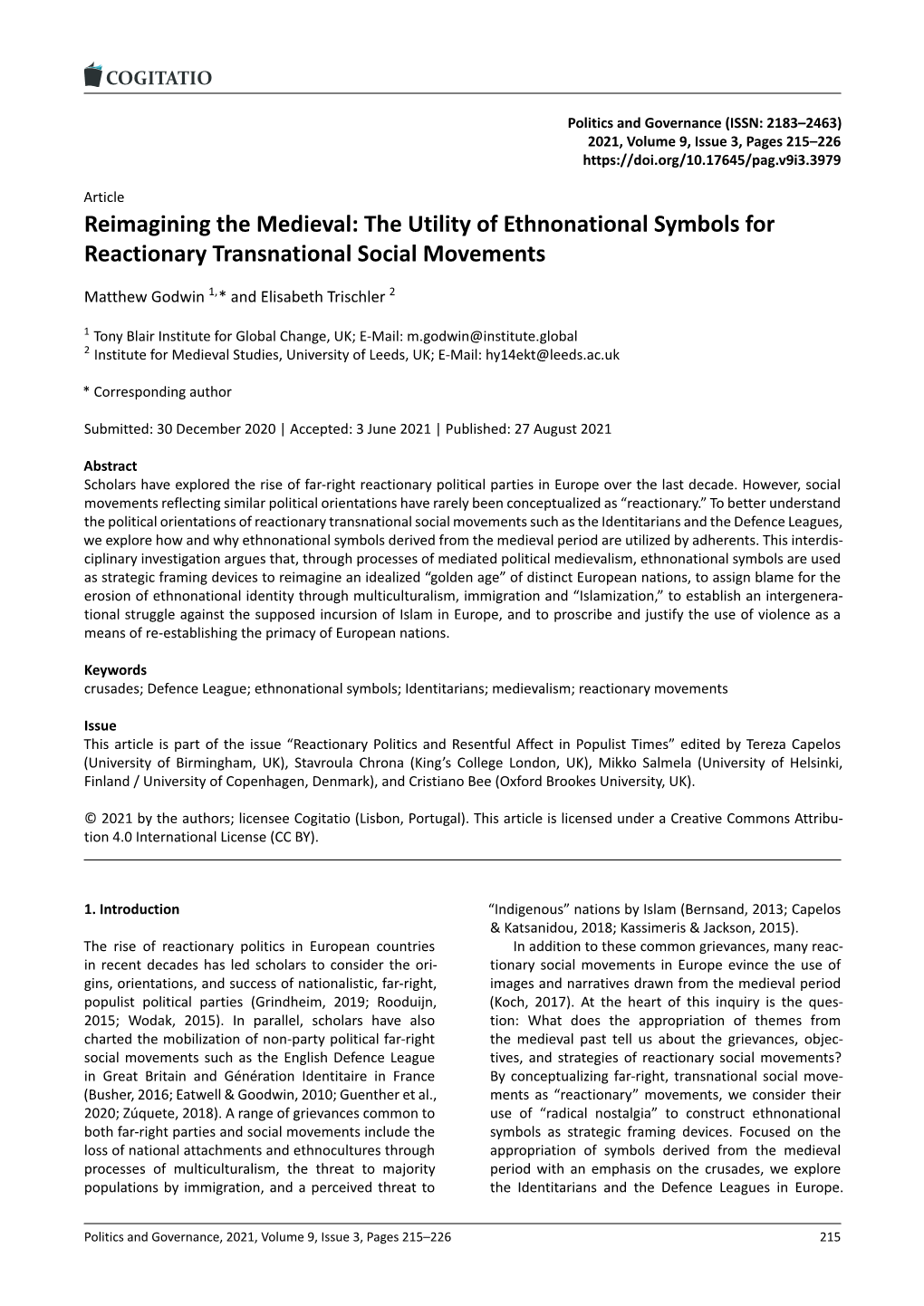 The Utility of Ethnonational Symbols for Reactionary Transnational Social Movements