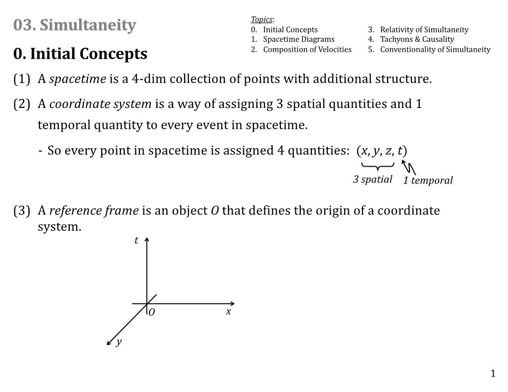 03. Simultaneity 0. Initial Concepts 3