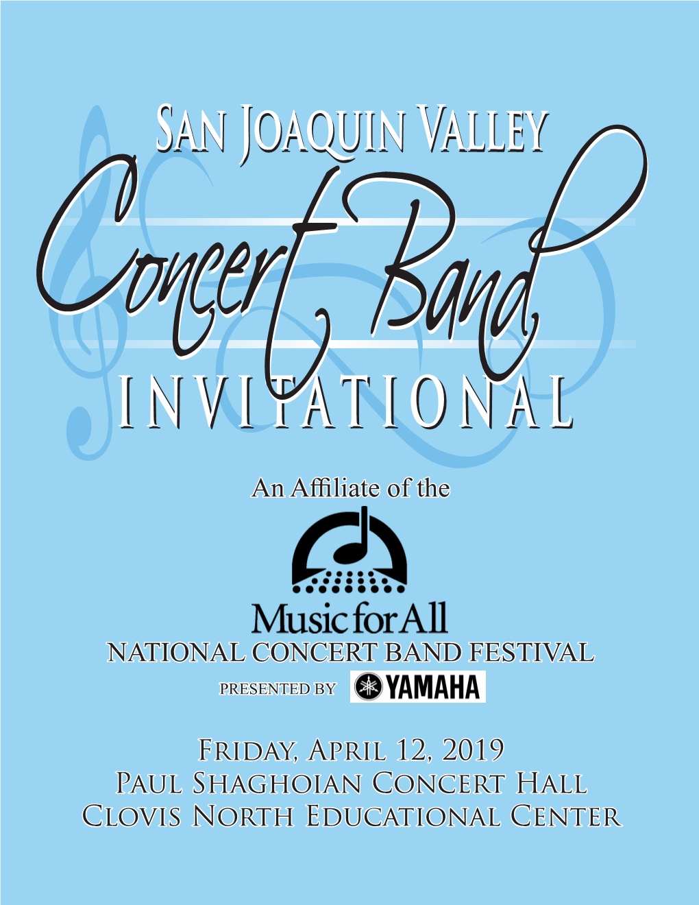 San Joaquin Valley Concert Band Invitational Program Book