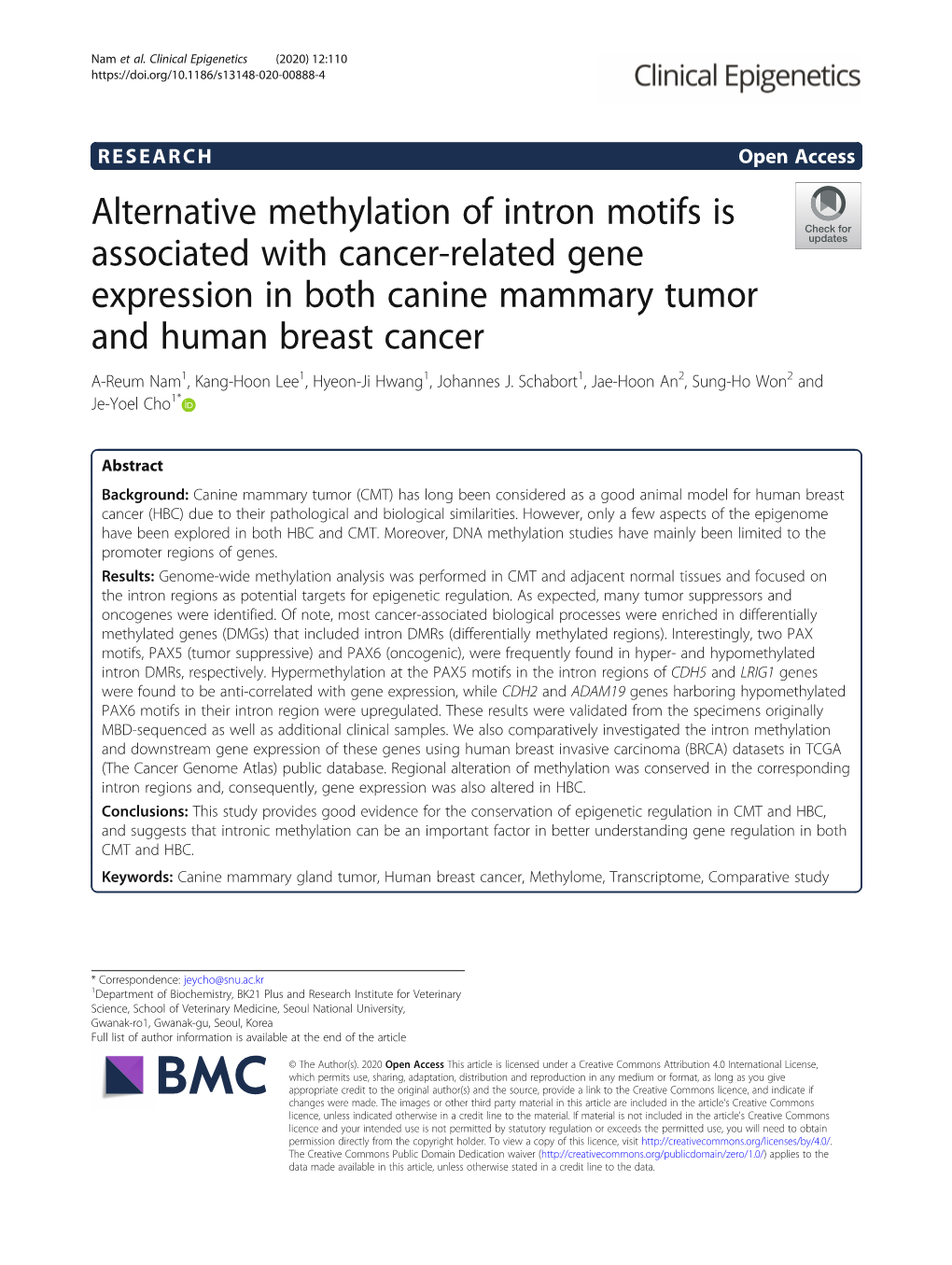 Alternative Methylation of Intron Motifs Is Associated with Cancer-Related