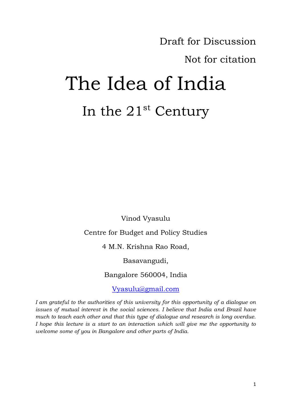 The Idea of India in the 12St Century