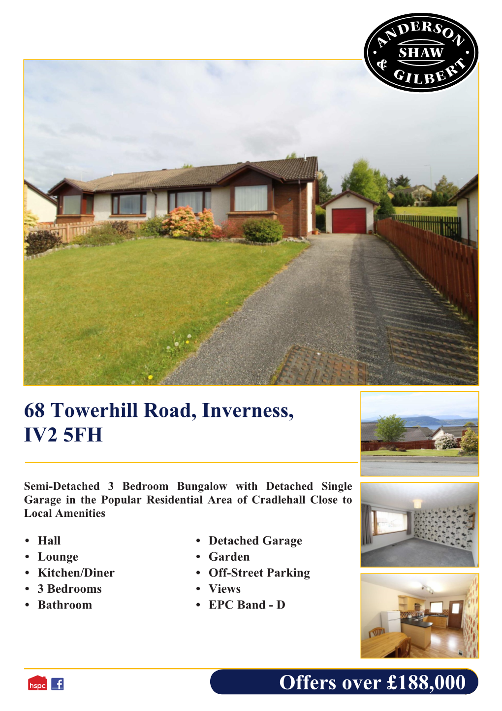 Offers Over £188,000 68 Towerhill Road, Inverness, IV2