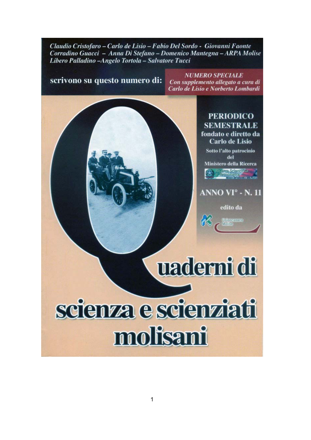 MOLISE TERRA DI LUPI Corradino Guacci Presidente Della Società Di Storia Della Fauna “Giuseppe Altobello”