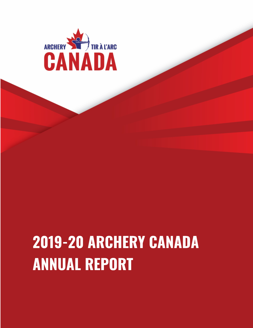 2019-20 Archery Canada Annual Report Annual Report 2019-20