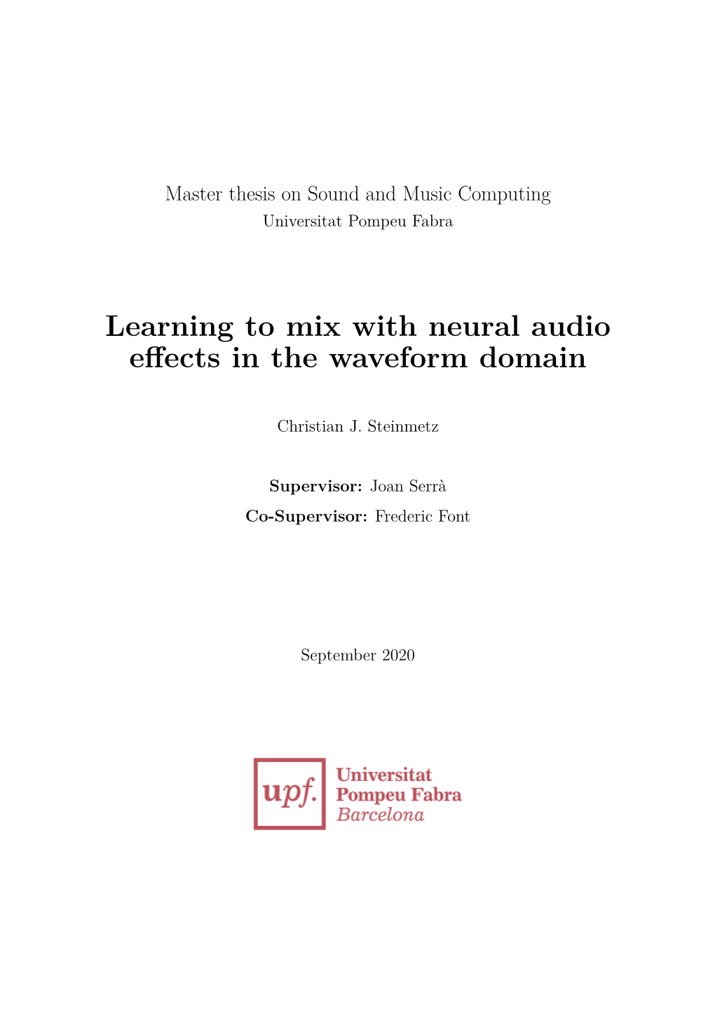 Learning to Mix with Neural Audio Effects in the Waveform Domain