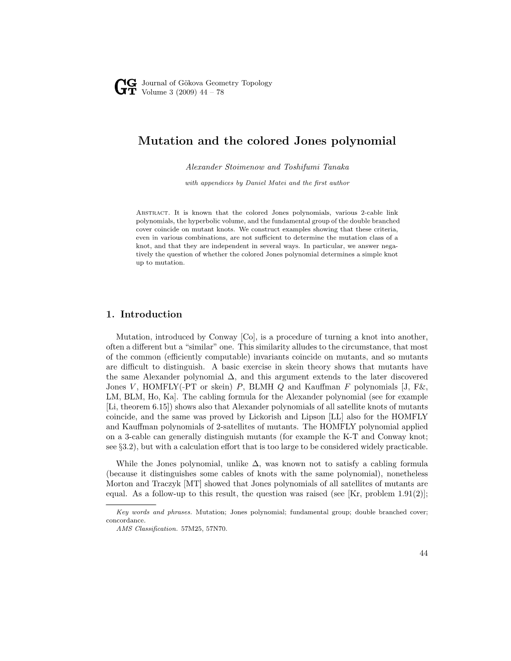 Mutation and the Colored Jones Polynomial