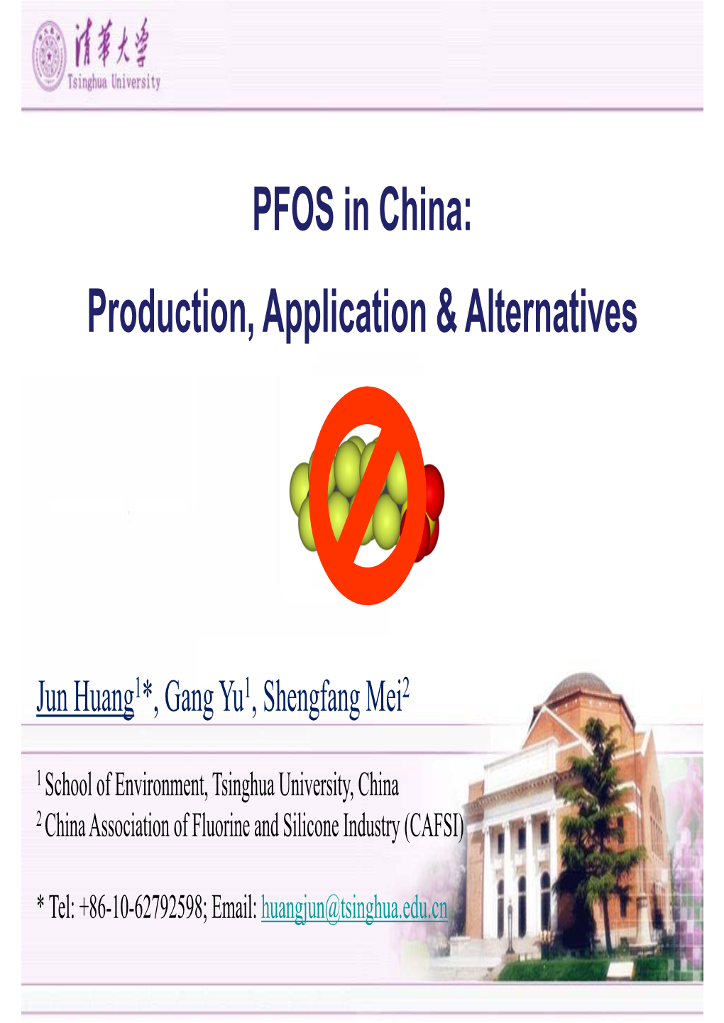 PFOS in China: Production, Application & Alternatives