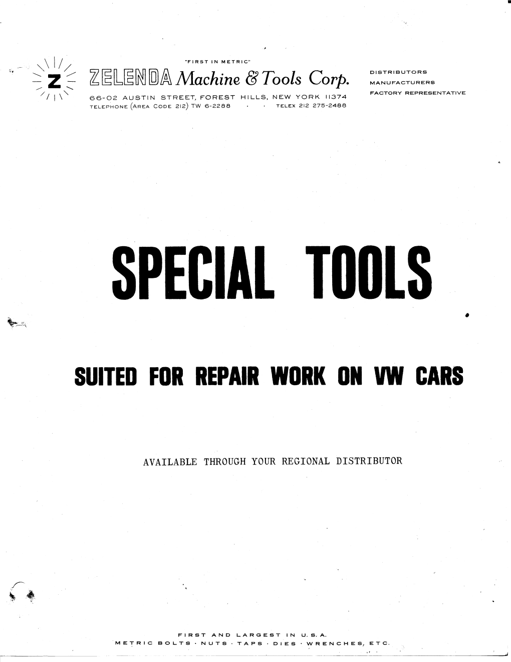 Zelenda Special Tools Catalog