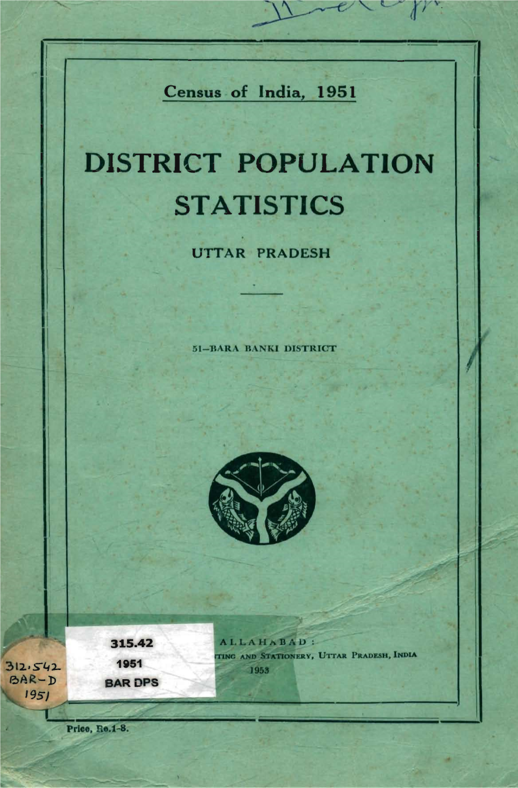 District Population Statistics, 51-Banki, Uttar Pradesh