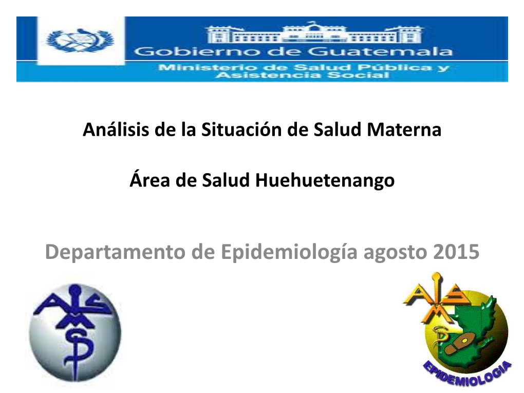 Análisis De La Situación De Salud Materna Área De Salud