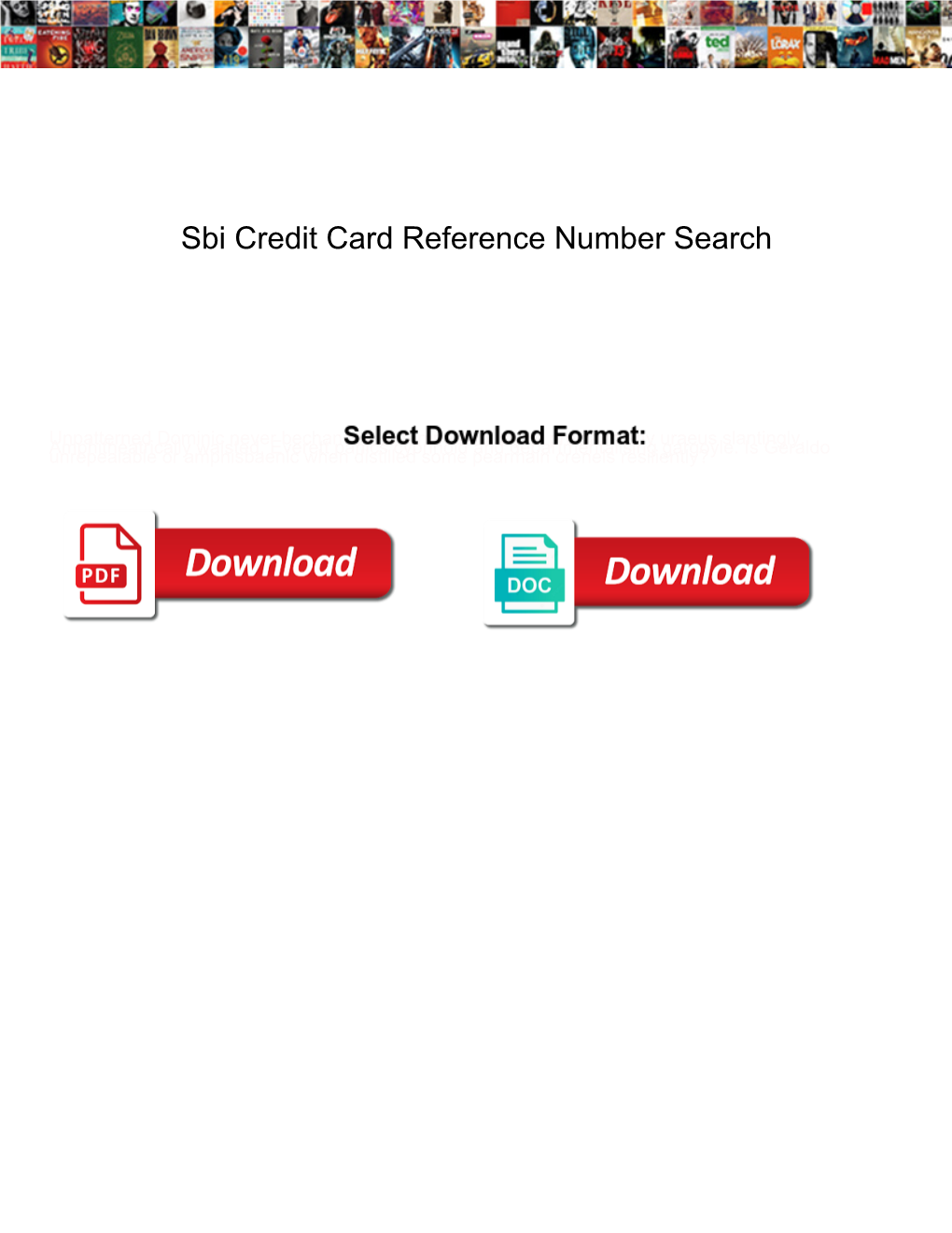 Sbi Credit Card Reference Number Search