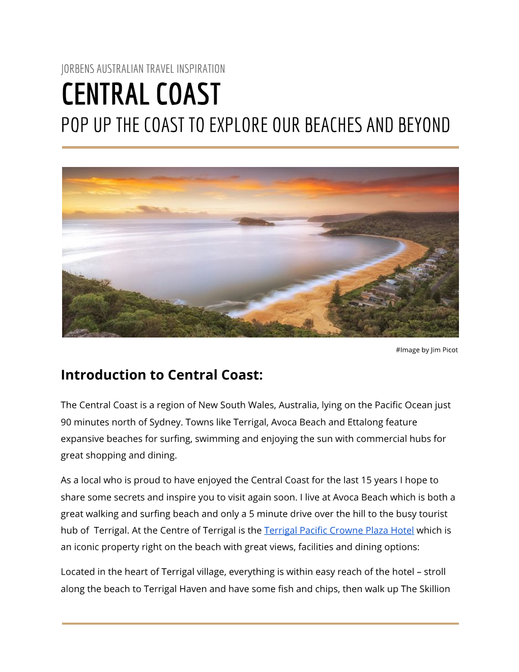 Central Coast Pop up the Coast to Explore Our Beaches and Beyond