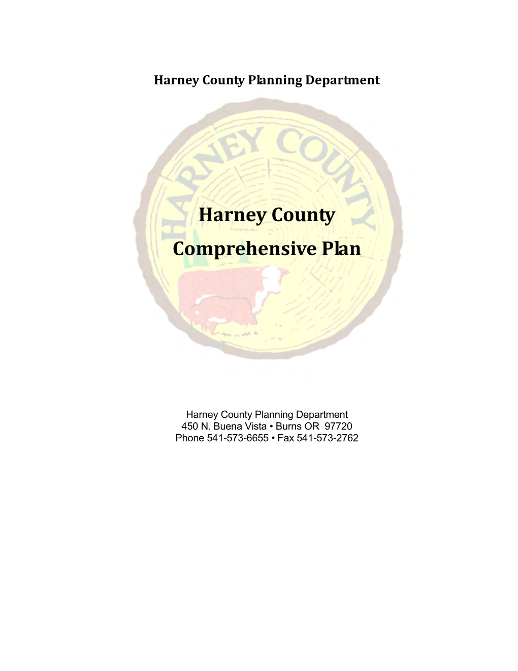 Harney County Comprehensive Plan