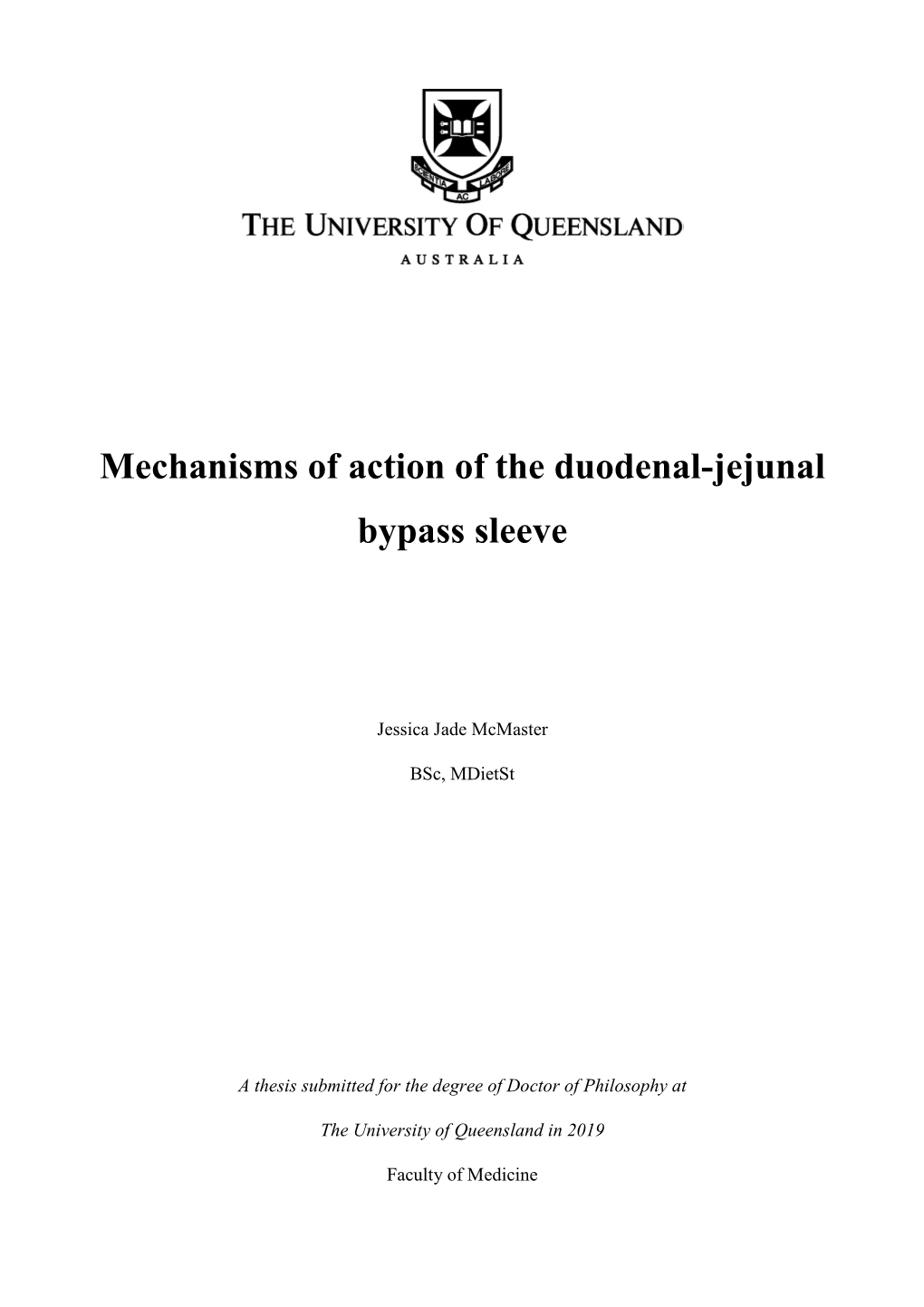 Mechanisms of Action of the Duodenal-Jejunal Bypass Sleeve