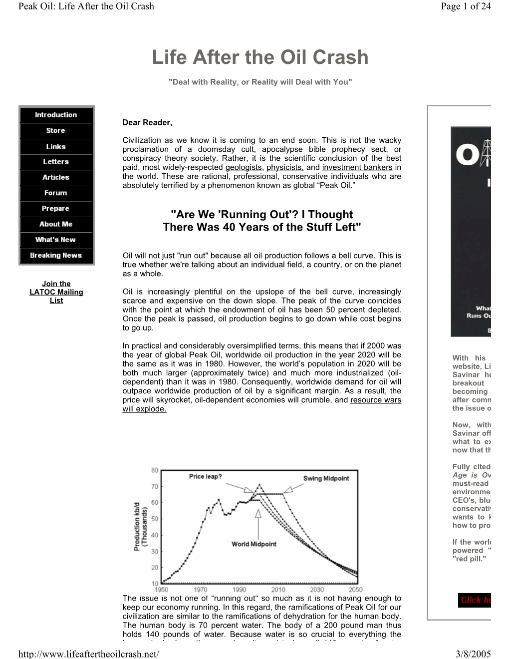 Life After the Oil Crash Page 1 of 24