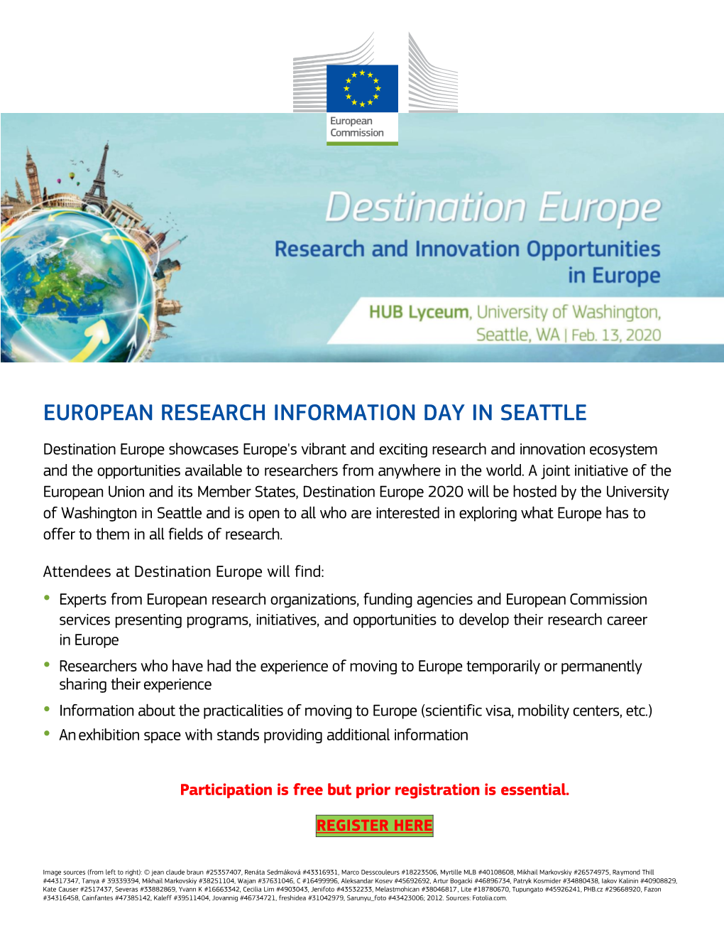 European Research Information Day in Seattle