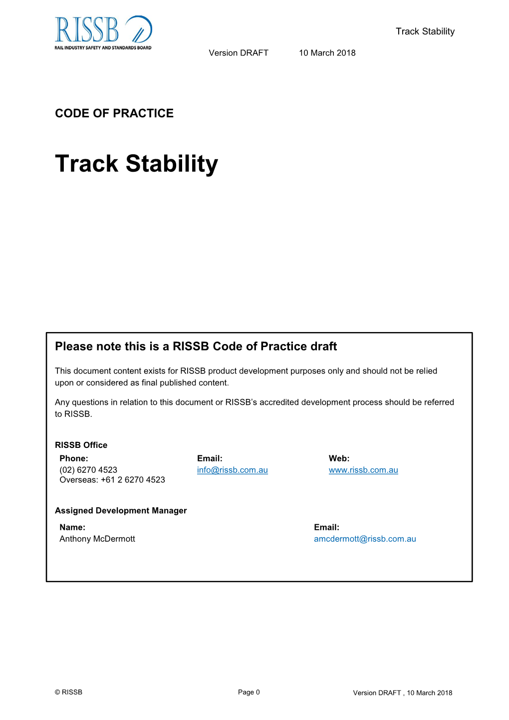 Track Stability